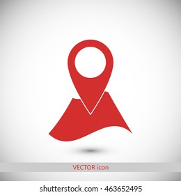 Pin on the map icon