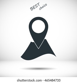 Pin on the map icon