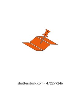 Pin on the map icon.