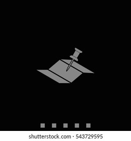 Pin on the map icon.