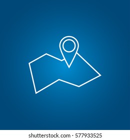 Pin on map icon