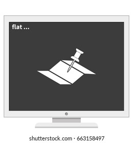 Pin on the map icon.