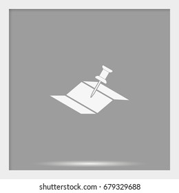 Pin on the map icon.