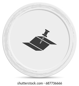 Pin on the map icon.