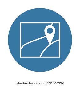pin on the map icon in Badge style 