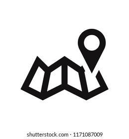 Pin on map icon vector illustration