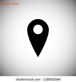 Pin on the map icon, Vector EPS 10 illustration style