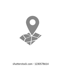 Pin on the map icon. Vector  Eps 10 