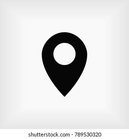 Pin on the map icon, Vector EPS 10 illustration style
