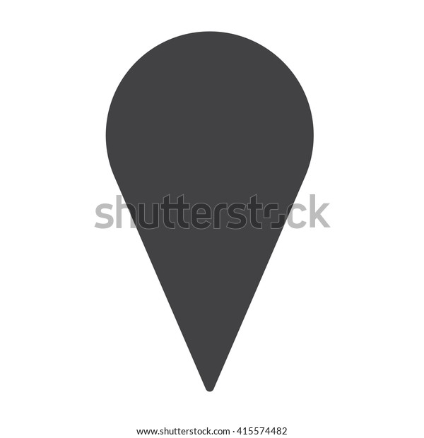 Pin On Map Icon Vector Illustration Stock Vector (Royalty Free) 415574482