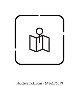 Pin on map vector icon