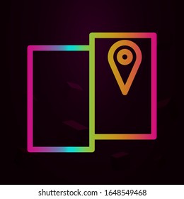 Stift auf dem Bildschirm nolan Stil Symbol. Einfache dünne Linie, Vektorillustration der Navigationssymbole für i und ux, Website oder mobile Anwendungen