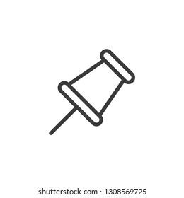 Pin outline icon