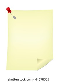 pin and paper vector