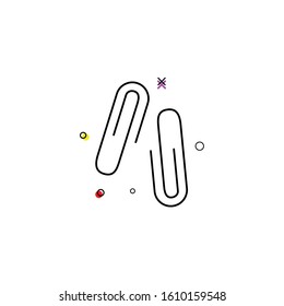 pin paper vector icon symbol isolated white background
