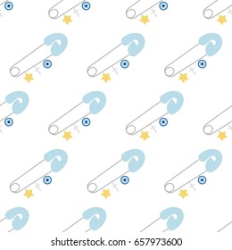 Pin pattern on the white background. Vector illustration