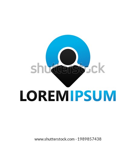 Pin people logo template design
