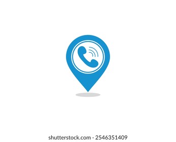 pin phone icon image logo design vector template