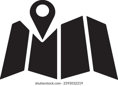 Pin placed on a map location. Path pin icon sign vector. Editable Stroke. Pixel Perfect. For Mobile and Web.	
