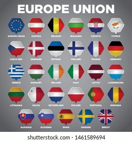 Pin Point Europe Nation Flags