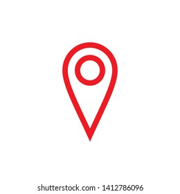 pin point icon design template. Trendy style, vector eps 10