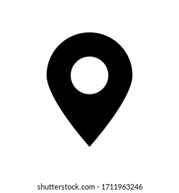 icono de punto de anclaje aislado en fondo blanco. ilustración vectorial