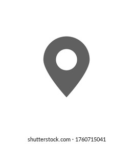 icono de punto de anclaje aislado en fondo blanco. ilustración vectorial