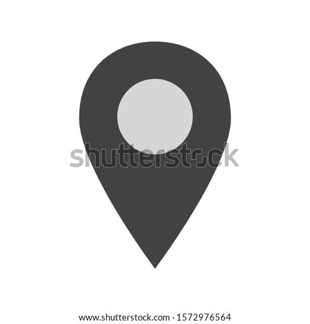 pin point icon isolated on white background. vector illustartion