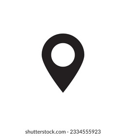 pin point icon. location pointer symbol isolated on white background