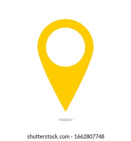 icono de punto de conexión. símbolo de ubicación del mapa aislado en fondo blanco. ilustración vectorial