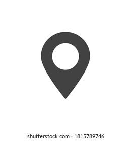 pin point icon. map location pointer isolated on white background. vector illustration 