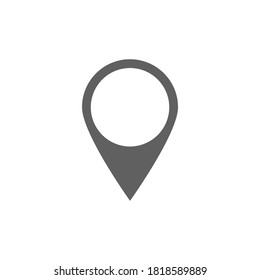 pin point icon. map location pointer symbol isolated on white background. vector illustration