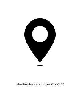 pin point icon on white background. vector illustration