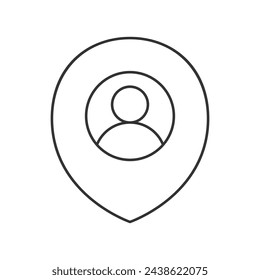 Icono de Punto de anclaje sobre fondo blanco