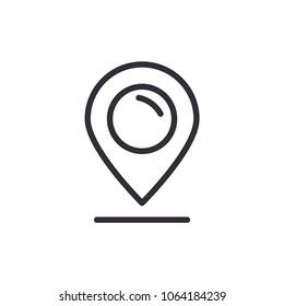 Pin point icon. Vector Illustration