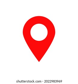pin point isolated on white background. vector illustration