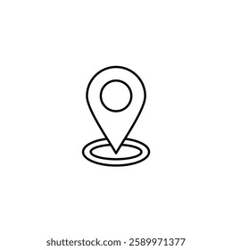 Pin Point line icon design