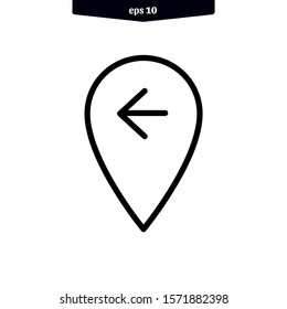 Pin point location icon. vector illustration