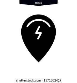 Pin point location icon. vector illustration