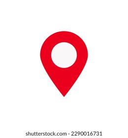 pin point. location pointer symbol isolated on white background