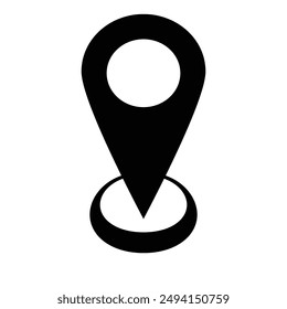 Pin Point Logo can be used for company, icon, and map pointer, GPS , mark , vector design eps 10