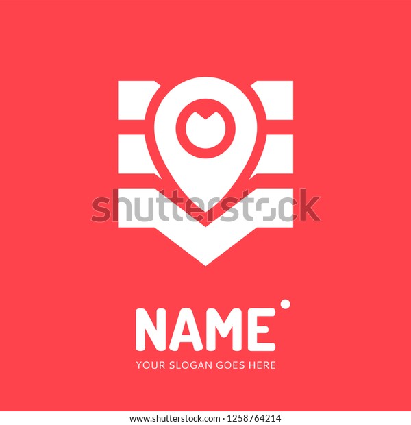 Pin Point Sign Abstract Form Vector Stock Vector (Royalty Free ...