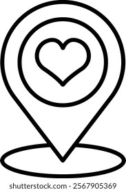 Pin Point vector icon. Can be used for printing, mobile and web applications.