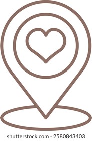 Pin Point vector icon. Can be used for printing, mobile and web applications.