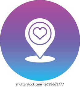 Pin Point vector icon. Can be used for printing, mobile and web applications.
