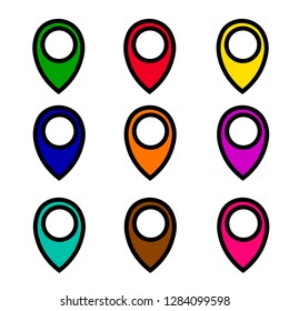 Pin pointer icon (icon pointer table)