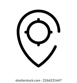 Pin Pointer Icon Vector Symbol Design Illustration