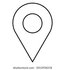 pin pointer isolated icon