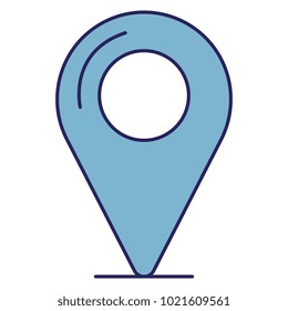 pin pointer isolated icon
