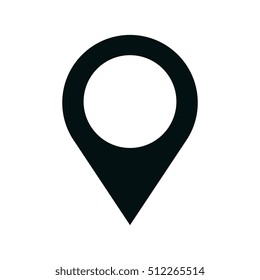 pin pointer isolated icon